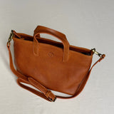 Leather Mini Tote Bag - Honey