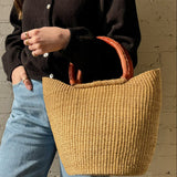 African Bolga Medium Basket Bag