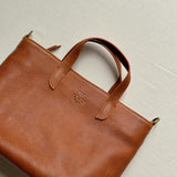 Leather Mini Tote Bag - Honey