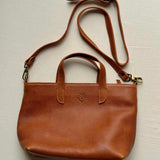 Leather Mini Tote Bag - Honey