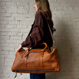 Leather Duffle - Honey