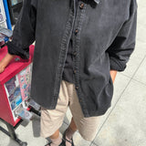 Theo Jacket - Black Denim