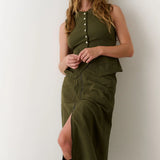 Utility Skirt - Olive