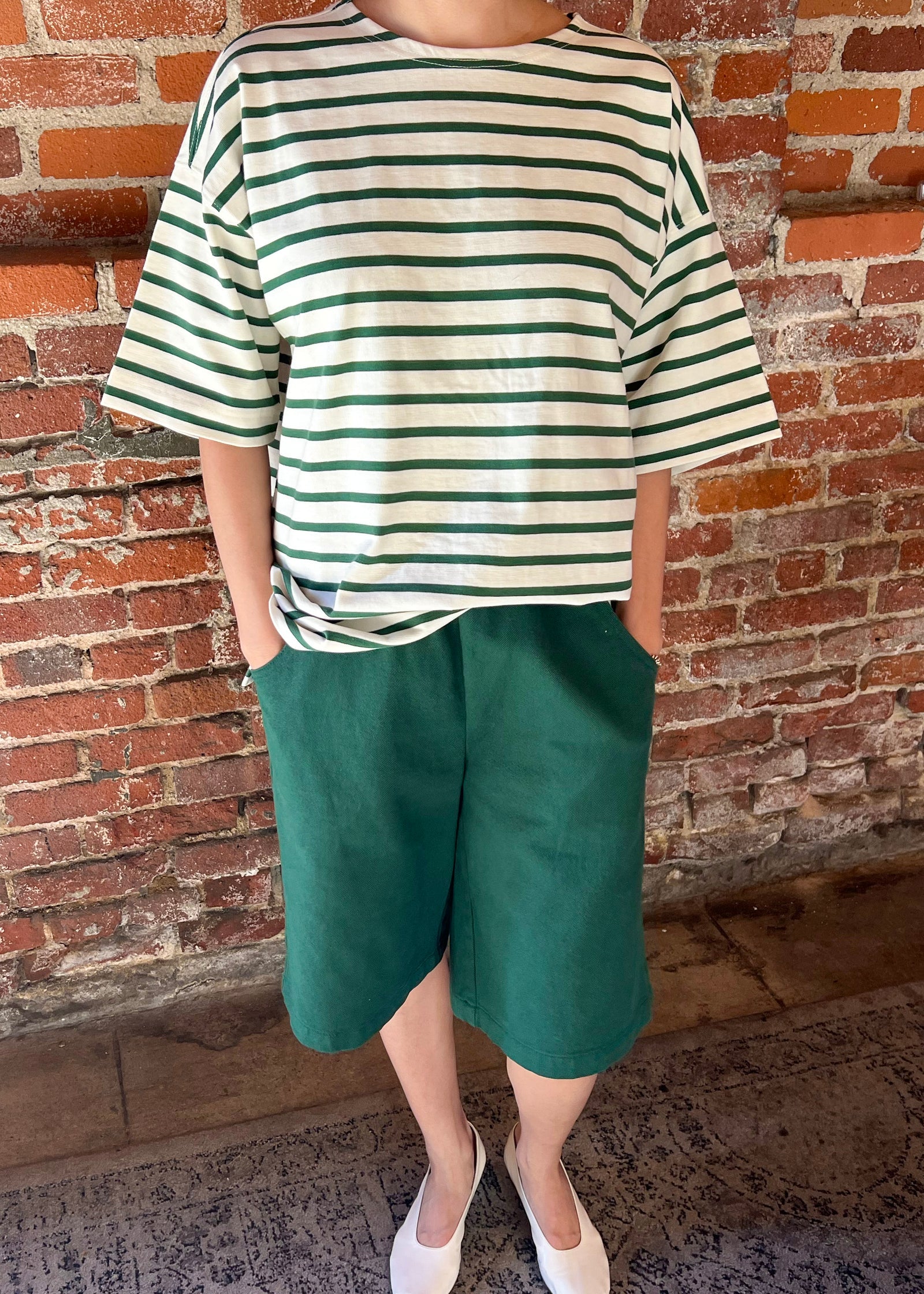 Voyage Tee - Pine Stripe