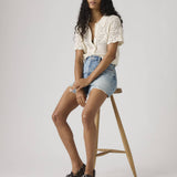 Susanna Floral Crochet Shirt - Pristine