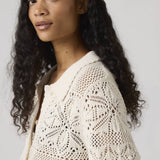 Susanna Floral Crochet Shirt - Pristine