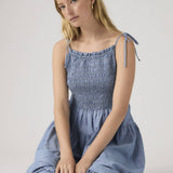 Monaco Cotton Sundress - Breezy Blues