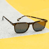 Wiley Sunglasses - Brindle Tortoise / Green