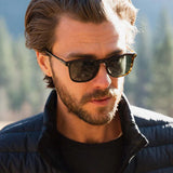 Wiley Sunglasses - Brindle Tortoise / Green