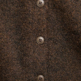 Estelle Fluffy Knit Cardigan - Chocolate