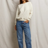 Ziggy Shrunken Crewneck Sweatshirt - Oatmeal