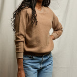 Ziggy Shrunken Crewneck Sweatshirt - Mocha