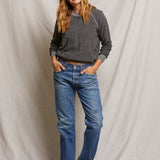 Ziggy Shrunken Crewneck Sweatshirt - Dark Heather Grey