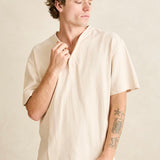Vintage Jersey SS Henley - Natural