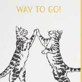 Cat High Five Card