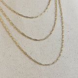 Mini Paperclip Chain - Gold
