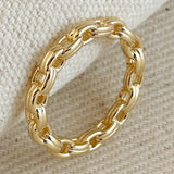 Double Linked Ring - Gold