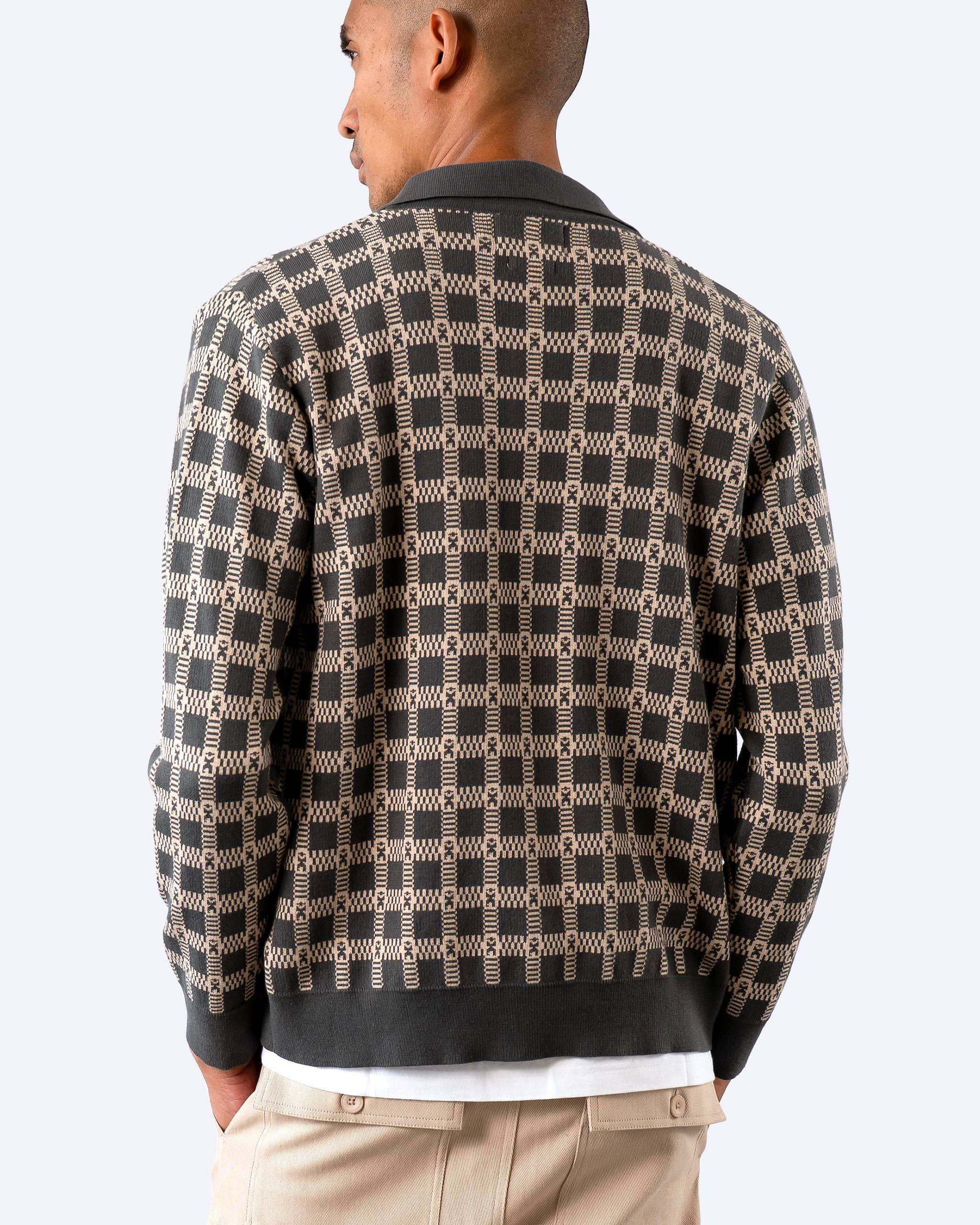 Zigger Knitted Shirt - Grey