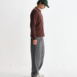 Carter Open Collar Polo - Brown