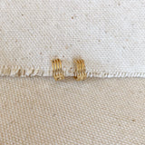 Tiny Wave Clicker Hoops - Gold