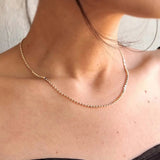 Dot Chain Necklace - Gold