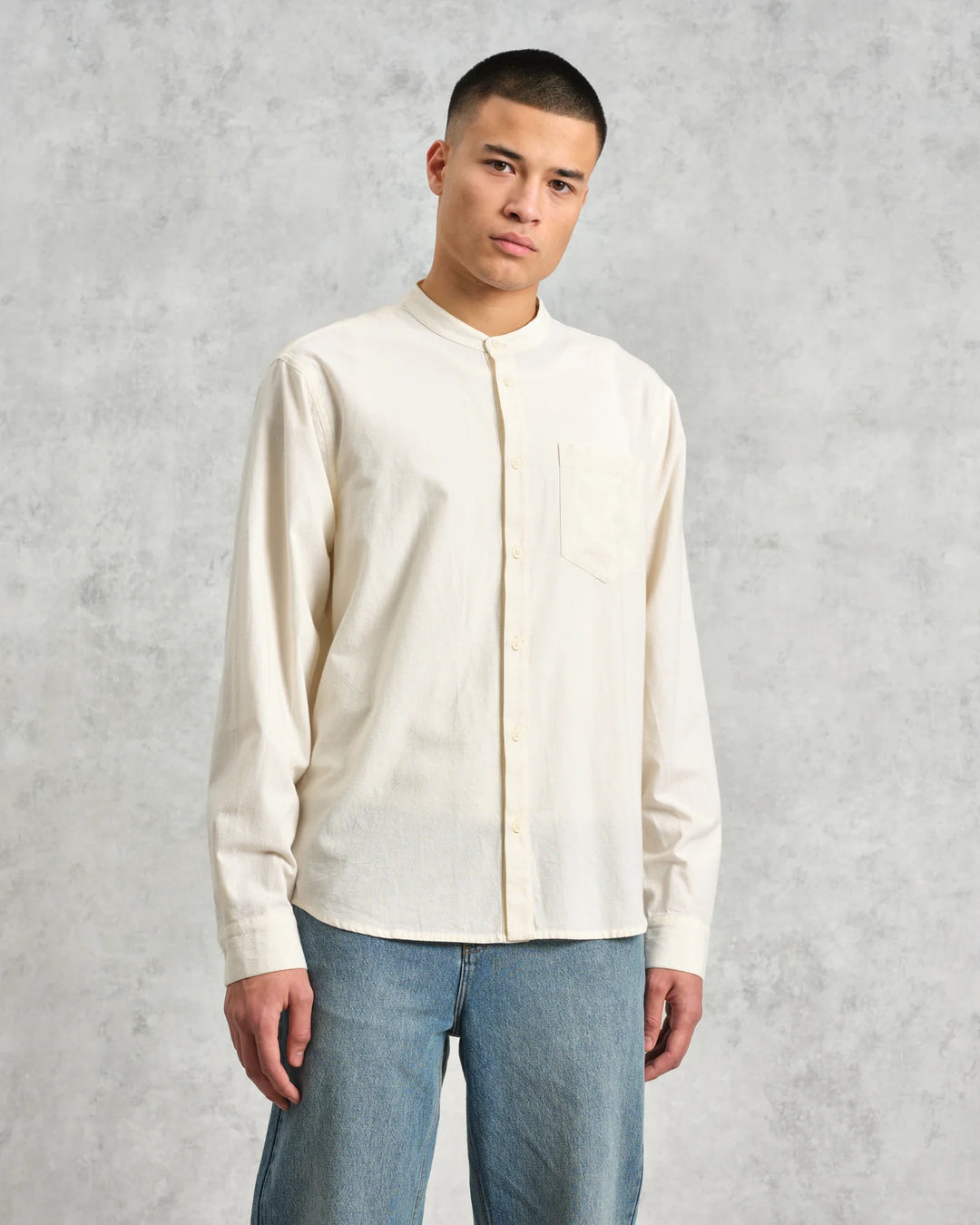 Abbot LS Shirt - Ecru