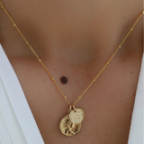 Coin Charm Necklace - Gold