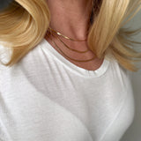 Herringbone Necklace - Gold