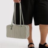Nylon Bowler Bag - Sage Stripe
