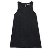 Aileen Linen Dress - Black