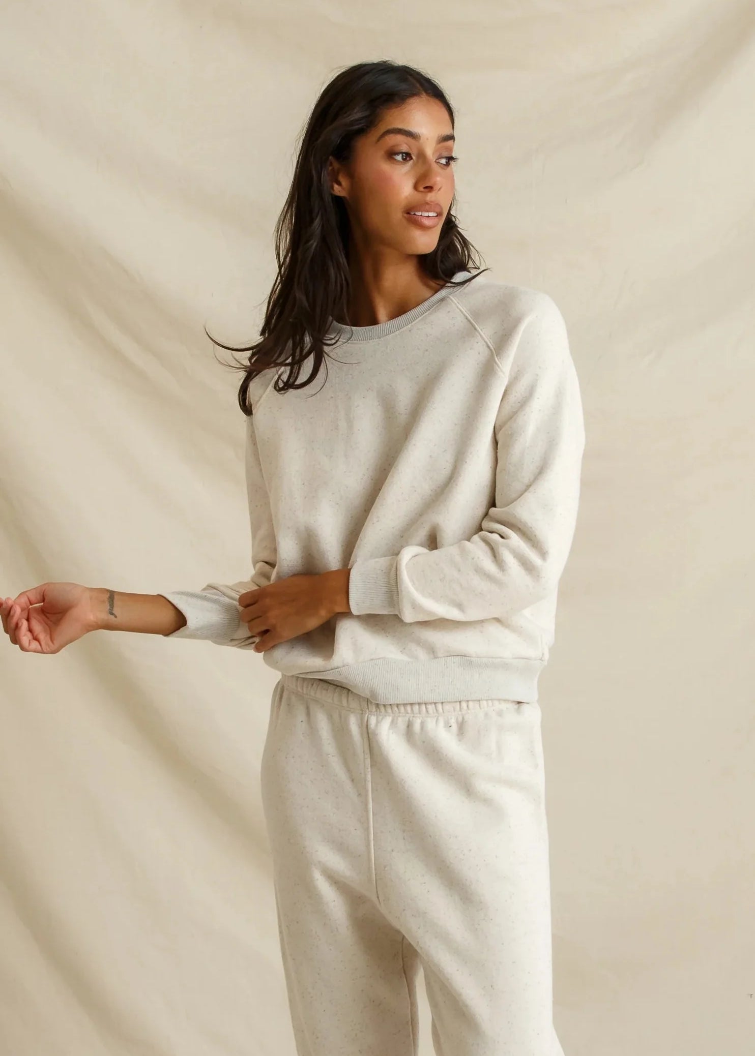 Alexi Speckled Sweatshirt - Sugar