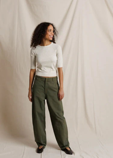 Amelia Short Sleeve - Oatmeal Ash