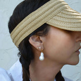 Baroque Pearl Drop Earring - Gold