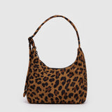 Mini Nylon Shoulder Bag - Leopard