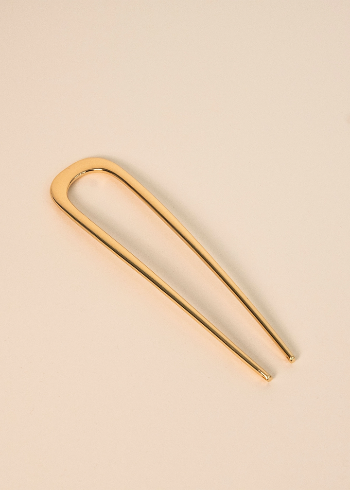 Minimalist Hair Pin - Gold