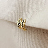 Croissant Stud Earrings - Gold