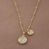 Coin Charm Necklace - Gold