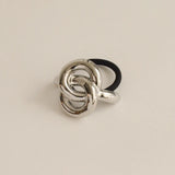 Eternal Loop Ponytail Hair Tie - Silver