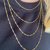 Long Singapore Chain - Gold