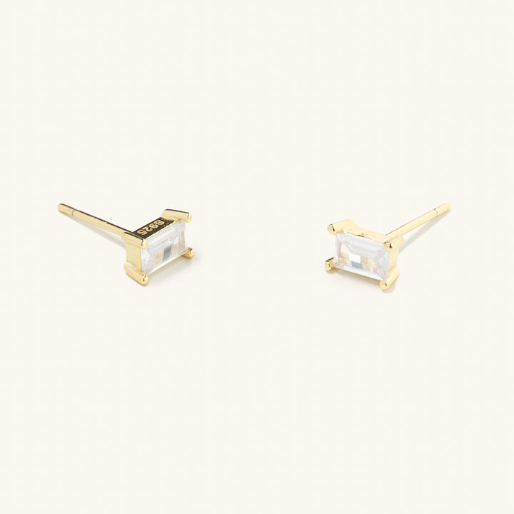 Decker Diamond Studs - Gold