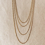 Flat Figaro Chain - Gold