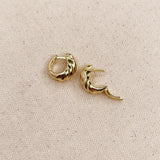 Croissant Clicker Hoops - Gold