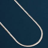 Flat Curb Chain - Silver