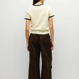 Joey Top - Cream / Navy