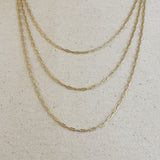 Mini Paperclip Chain - Gold