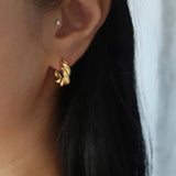 Twisted Rope Hoop Earrings