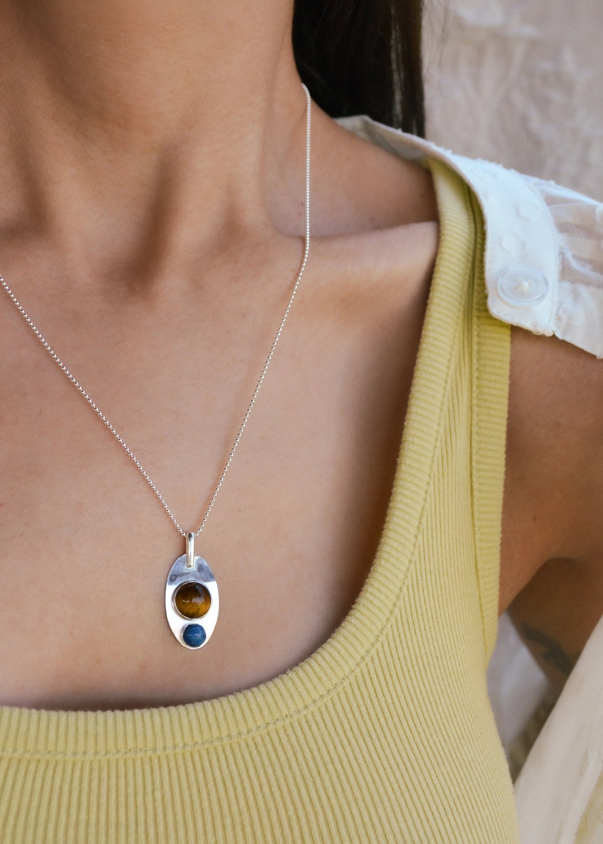 Tigers Eye Pendant Necklace
