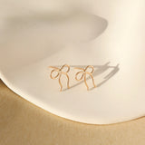 Mini Bow Studs - Gold
