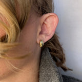 Polished Curved Studs - Gold