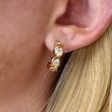 Infinity CZ Hoops - Gold
